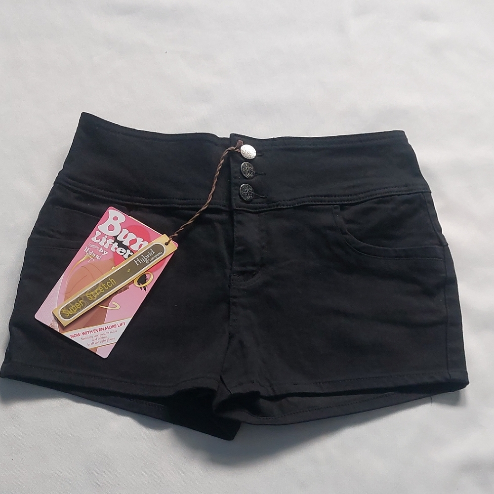 Hybrid & CompanyBermuda  Womens Black High‎ Waist Shorts Size 9